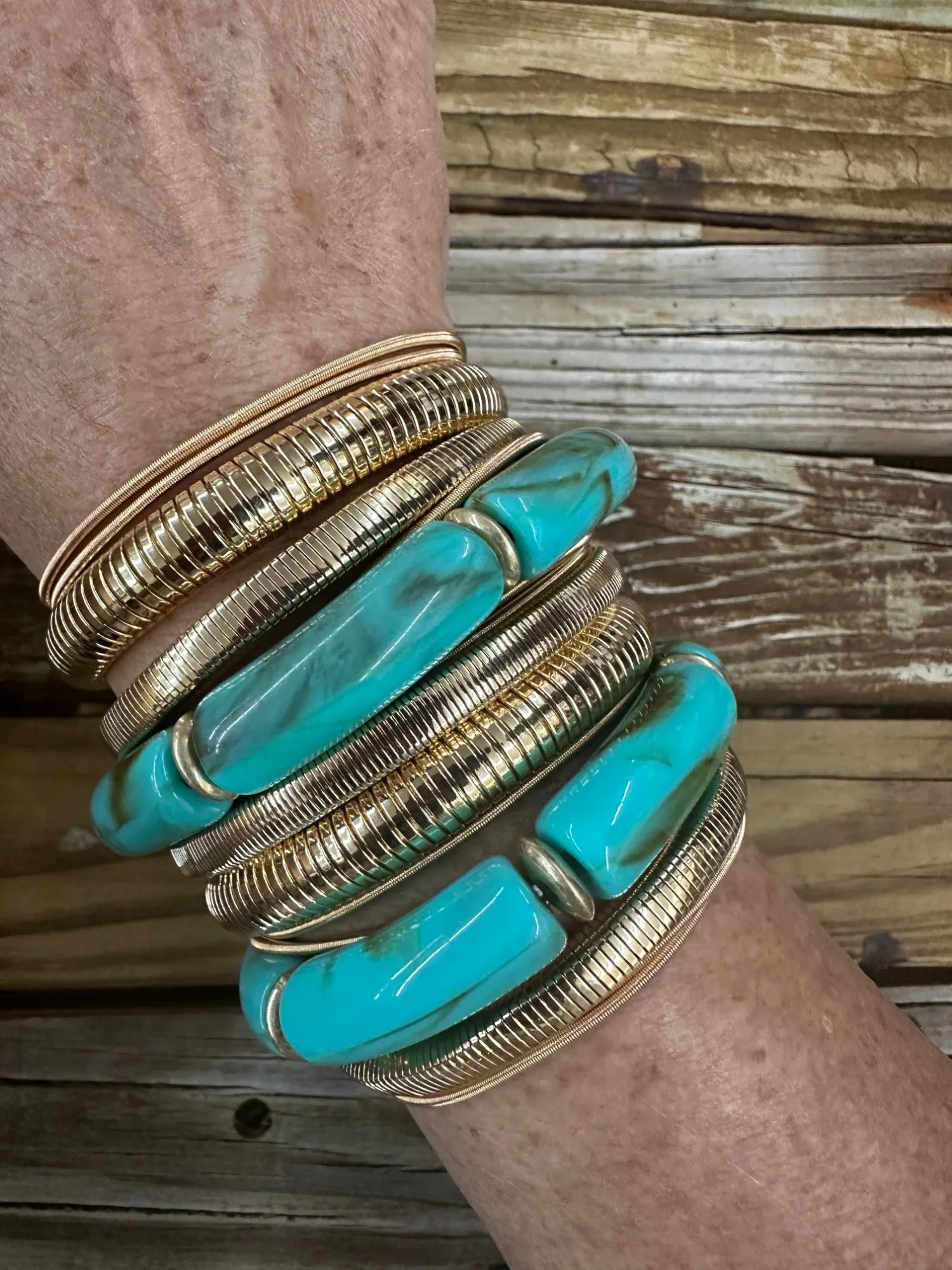 Ocean Oasis 17pc Stretchy Bracelet Sets - Gold & Silver Options