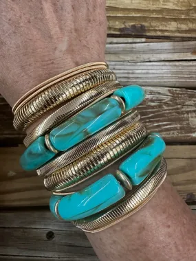 Ocean Oasis 17pc Stretchy Bracelet Sets - Gold & Silver Options