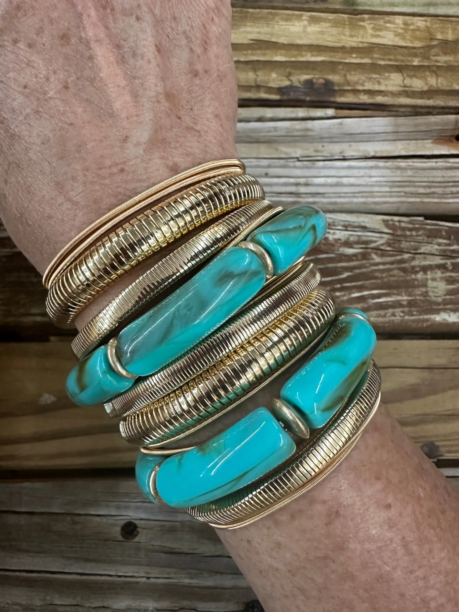 Ocean Oasis 17pc Stretchy Bracelet Sets - Gold & Silver Options