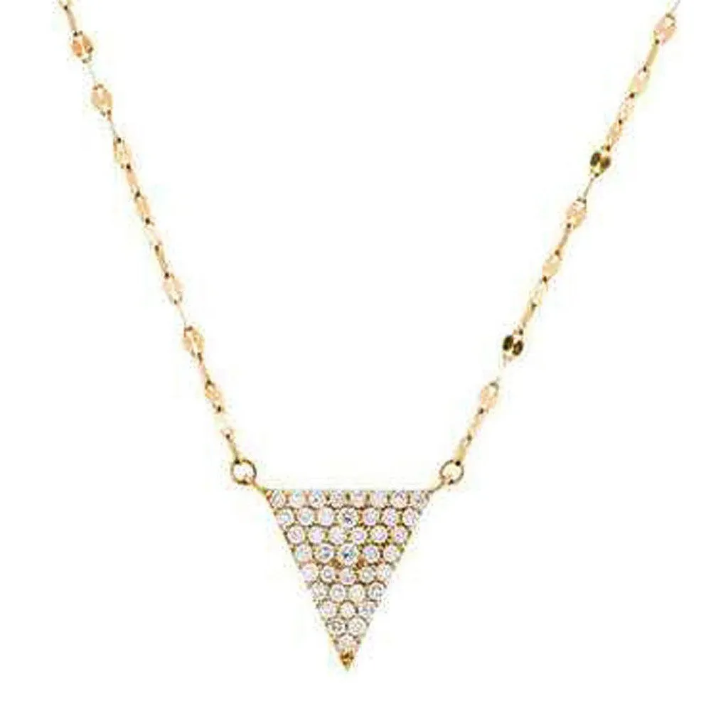 Pave Diamond Spike Necklace