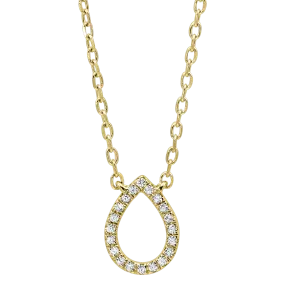 Pear Shaped Diamond Pendant