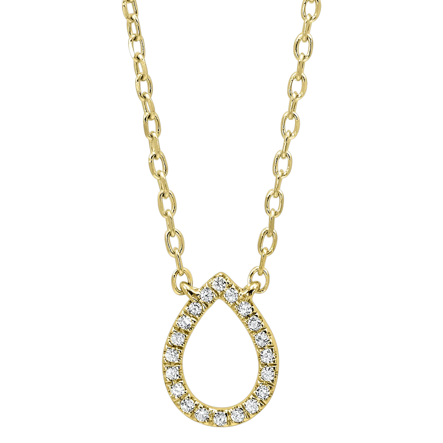 Pear Shaped Diamond Pendant