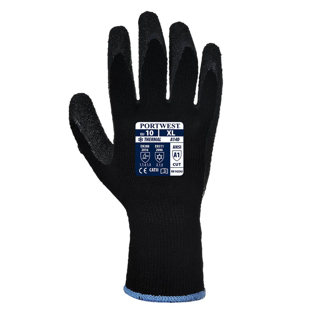 Portwest A140 Thermal Grip Glove (Pack of 12 or 6 pairs)