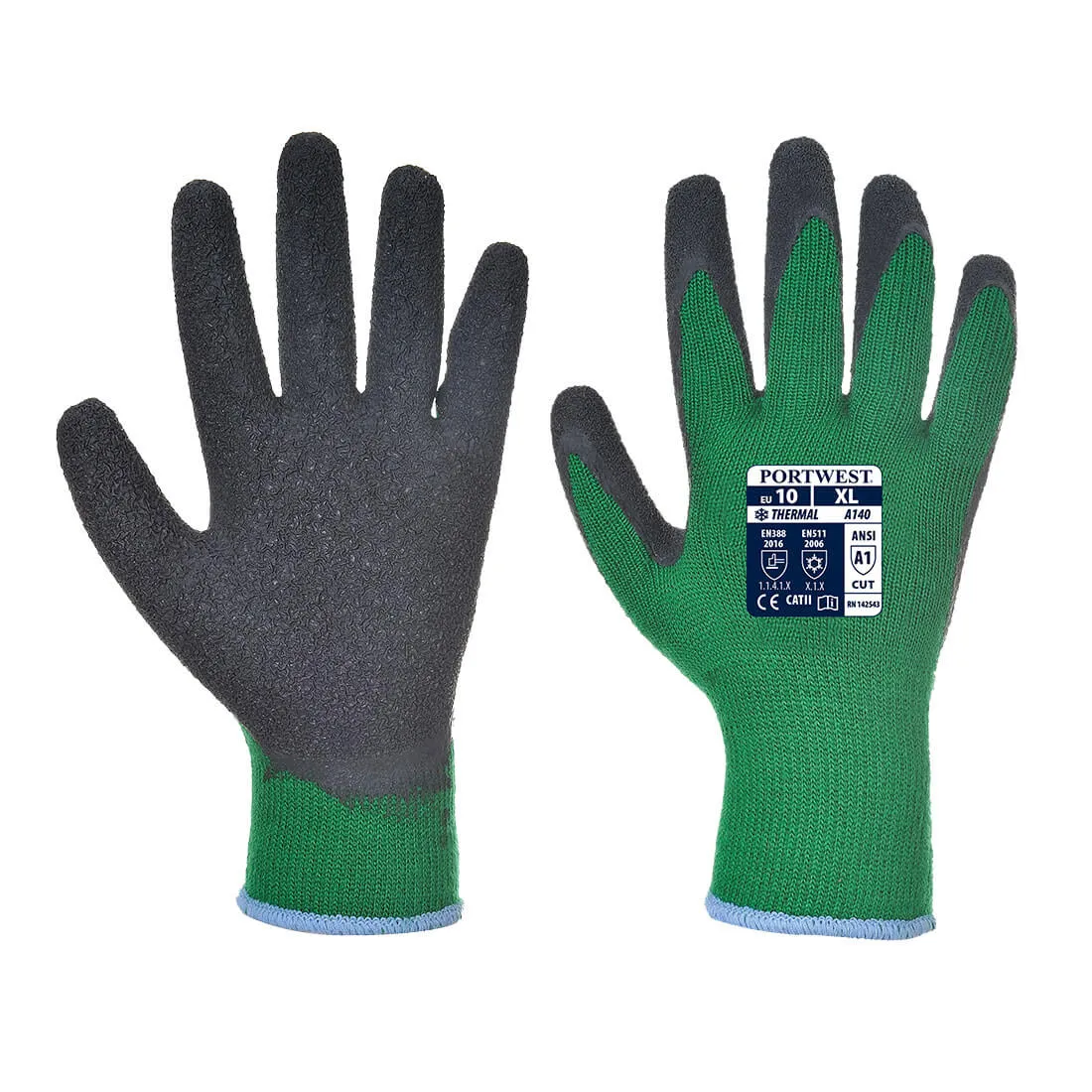 Portwest A140 Thermal Grip Glove (Pack of 12 or 6 pairs)