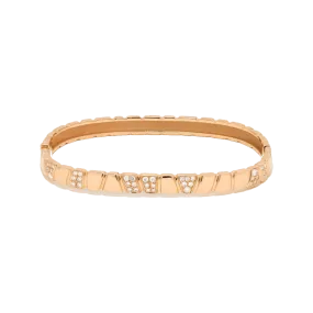 Ride love semi-pavé bangle bracelet