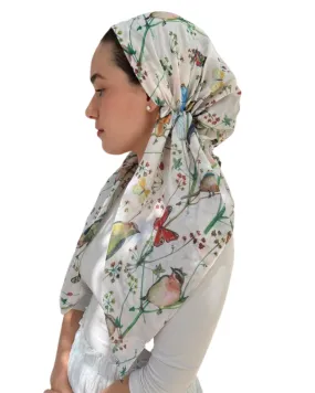 Scarf Bar Mockingbird Butterfly Garden Classic Pre-Tied Bandanna with Full Grip