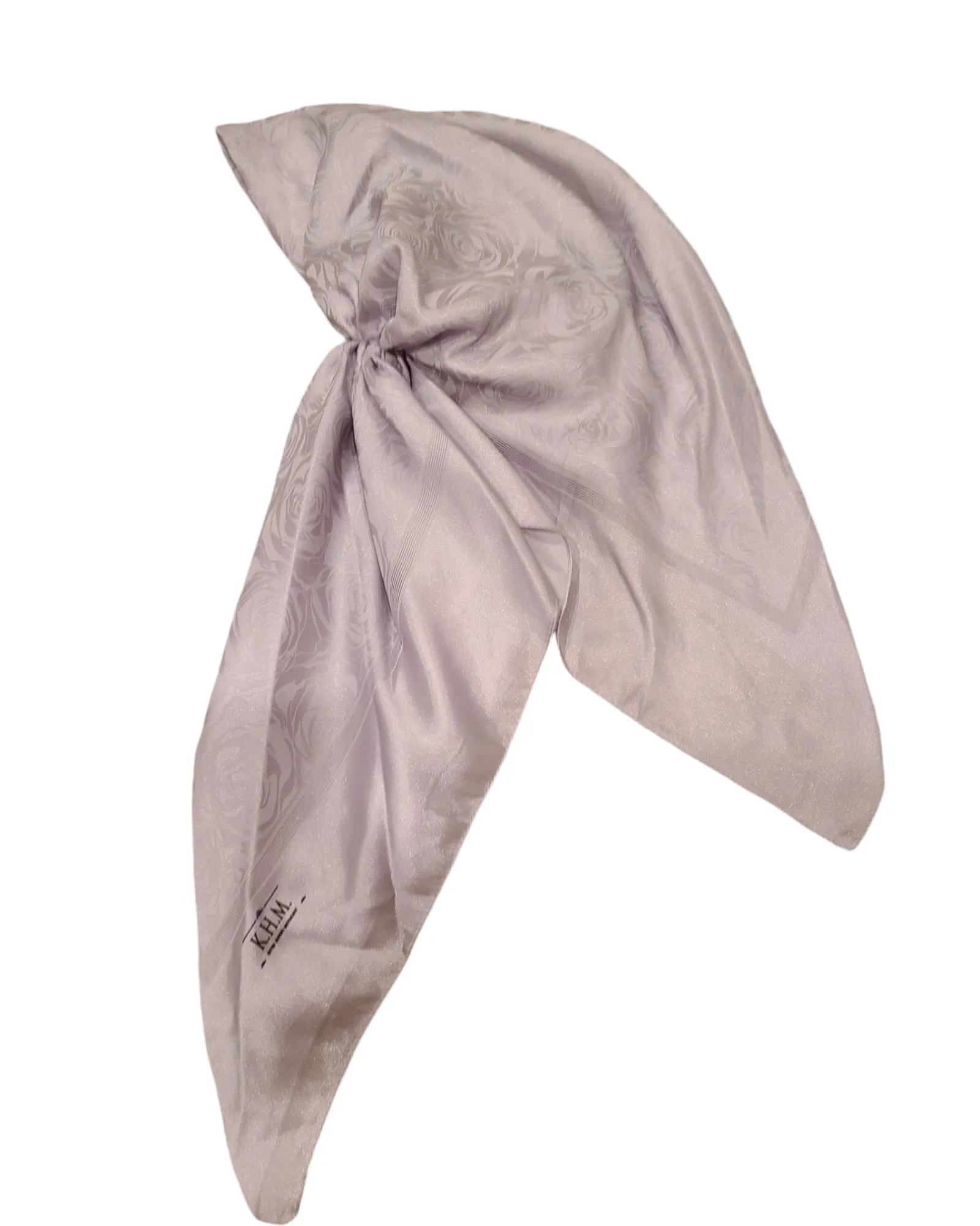 Silky Floral Open Pretied Adjustable Scarf