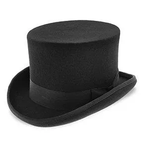 Sir Winston - Walrus Hats Wool Felt 5.25 in. Height English Topper Hat - H7021