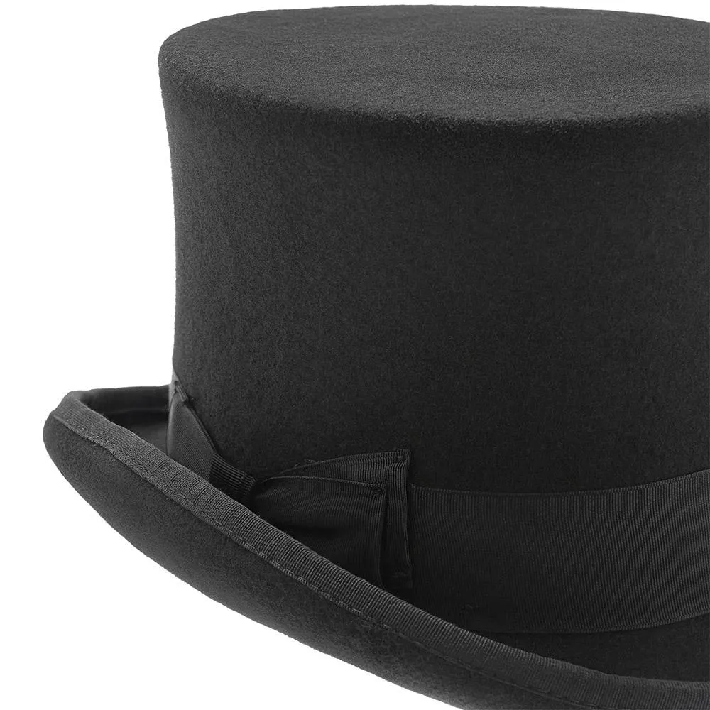 Sir Winston - Walrus Hats Wool Felt 5.25 in. Height English Topper Hat - H7021