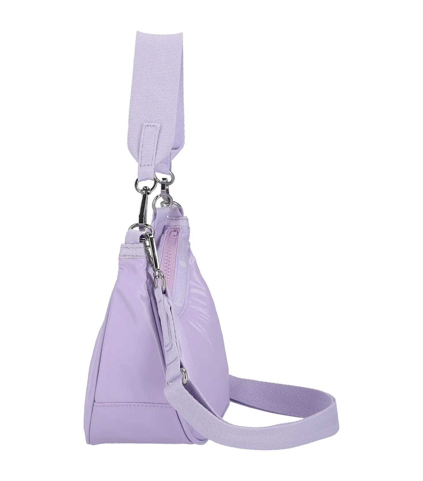 Small Convertible Hobo Lilac Shine