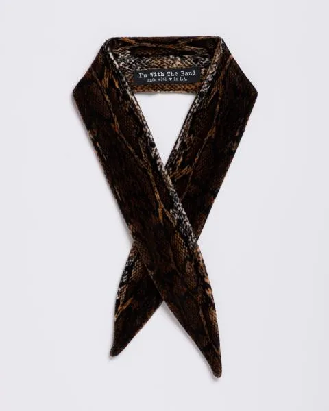 Snakebite Velvet Scarf Tie