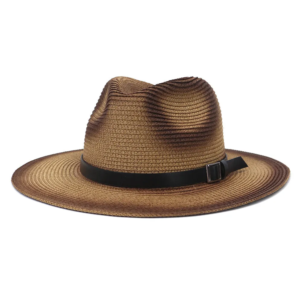 Straw Cowboy Hats Men And Women Outdoor Travel Travel Sun Protection Sun Hat Spring And Summer