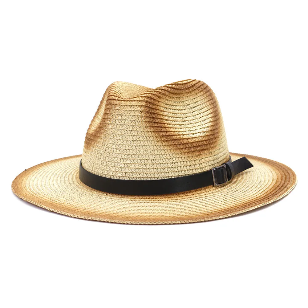 Straw Cowboy Hats Men And Women Outdoor Travel Travel Sun Protection Sun Hat Spring And Summer