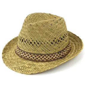 Straw Trilby Hat