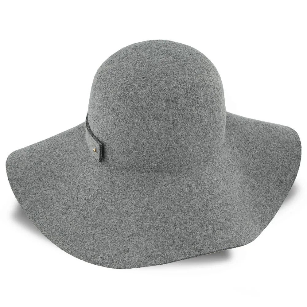 Sundial - Walrus Hats Grey Wool Felt Wide Brim Foldable Hat - H7011