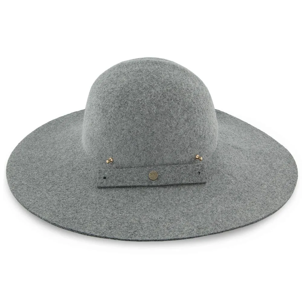 Sundial - Walrus Hats Grey Wool Felt Wide Brim Foldable Hat - H7011