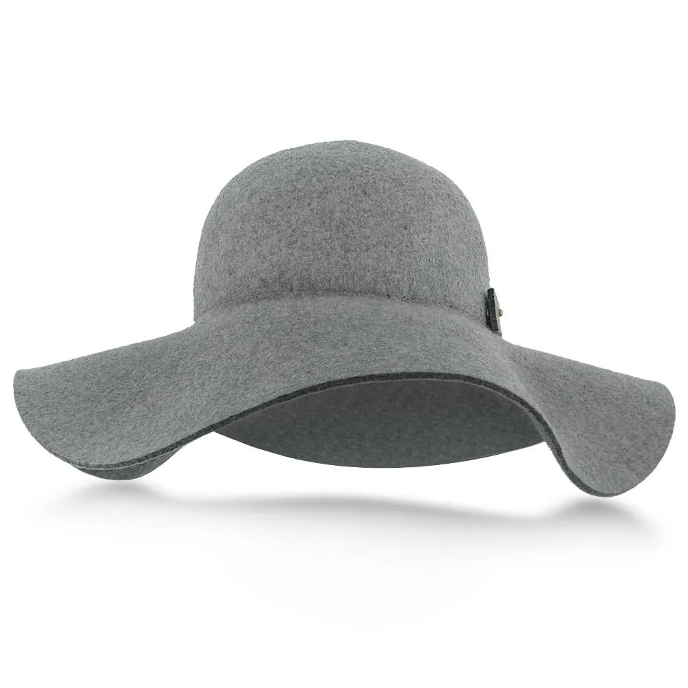 Sundial - Walrus Hats Grey Wool Felt Wide Brim Foldable Hat - H7011