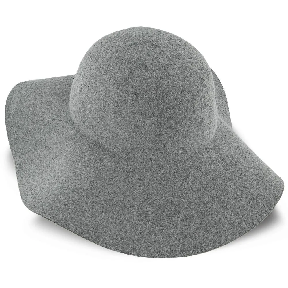 Sundial - Walrus Hats Grey Wool Felt Wide Brim Foldable Hat - H7011