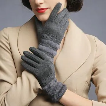 Vintage thermal Cotton gloves