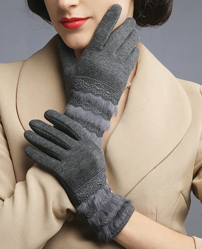 Vintage thermal Cotton gloves