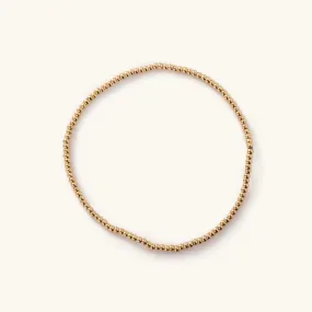 Waterproof Gold Ball Bracelet Small