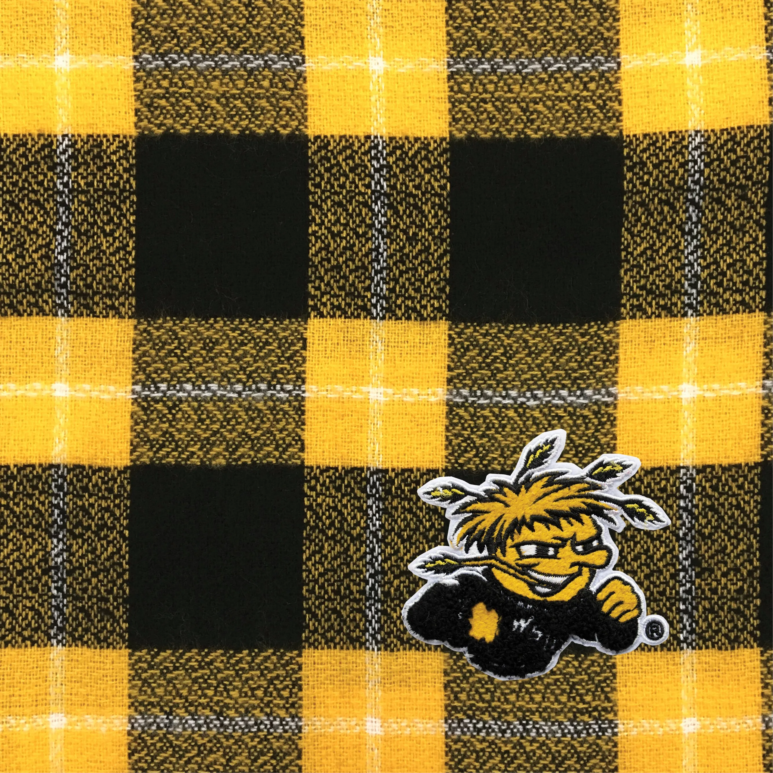 Wichita State University Plaid Blanket Scarf