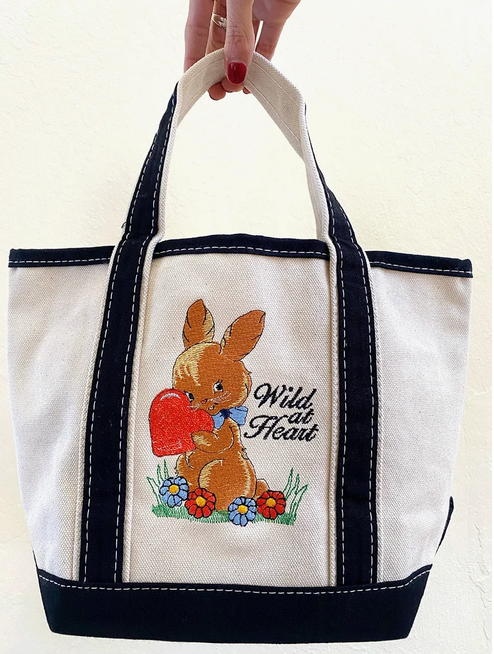 Wild At Heart Mini Canvas Tote