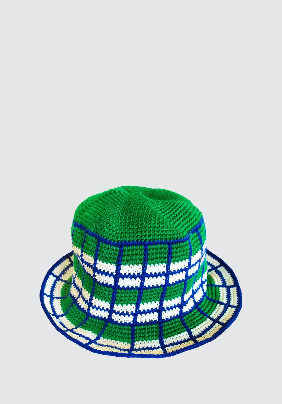 Wimbledon Plaid Crochet Hat